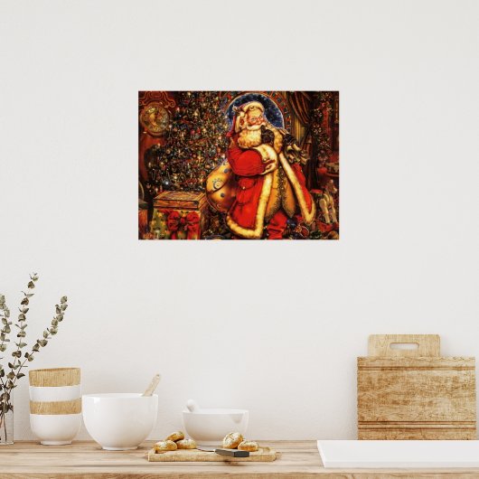 Jolly Old Saint Nick Print Poster (Küche)