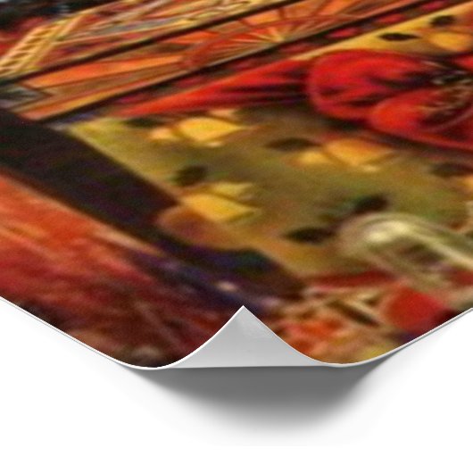 Jolly Old Saint Nick Print Poster (Ecke)