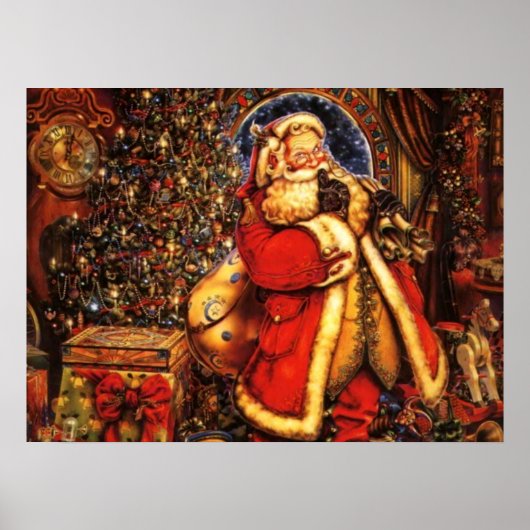 Jolly Old Saint Nick Print Poster (Vorne)