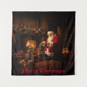 Jolly Old Saint Nick Wandteppich (Vorderseite)