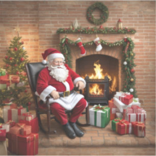 Jolly Old Santa Claus Aufkleber