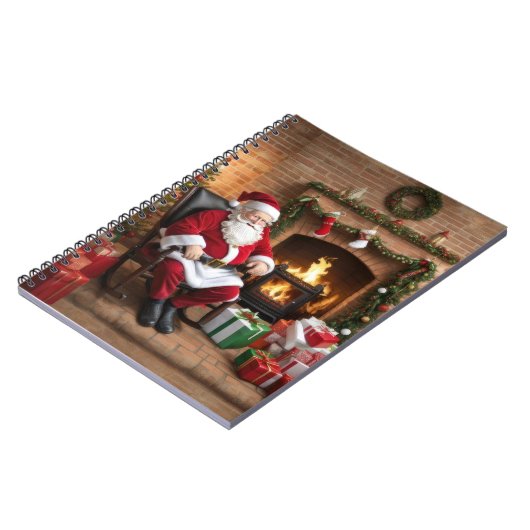 Jolly Old Santa Claus Notizblock (Linke Seite)