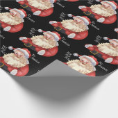 Jolly Old Santa Claus Personalisiert Wrapping Pape Geschenkpapier (Ecke)