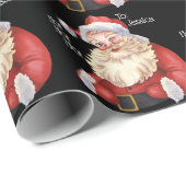 Jolly Old Santa Claus Personalisiert Wrapping Pape Geschenkpapier (Rolleneckpunkt)