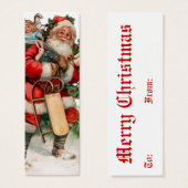 Jolly old St. Nicholas Gift Tags (Vorne & Hinten)
