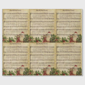 "JOLLY OLD ST. NICHOLAS" Vintag Geschenkpapier (Flach)