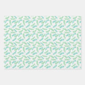 Jolly Old St. Nick, Weihnachtsschmuck und Holly Geschenkpapier Set (Vorderseite 3)