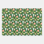 Jolly Old St. Nick, Weihnachtsschmuck und Holly Geschenkpapier Set (Vorderseite 2)