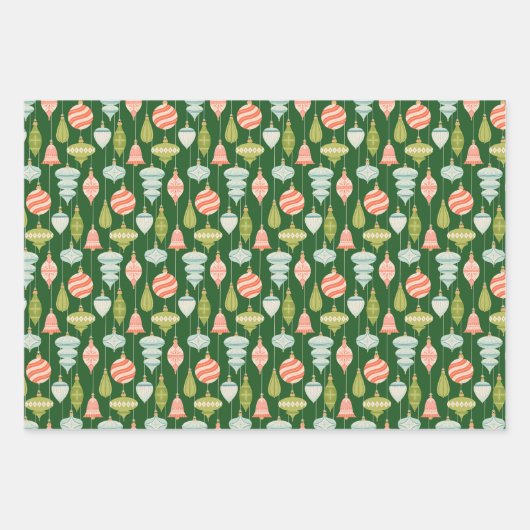 Jolly Old St. Nick, Weihnachtsschmuck und Holly Geschenkpapier Set (Vorderseite 2)