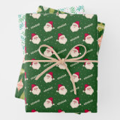 Jolly Old St. Nick, Weihnachtsschmuck und Holly Geschenkpapier Set (Beispiel)