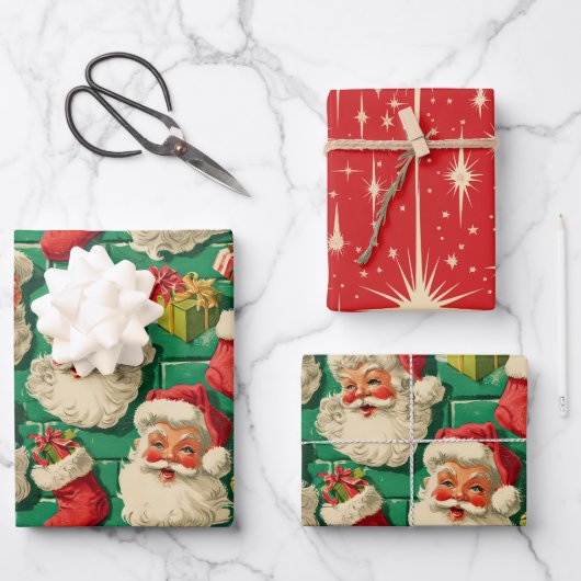 Jolly Old St. Nicks Geschenkpapier Set (Vorderseite)