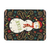 Jolly Otomi Holiday Snowman Magnet (Horizontal)