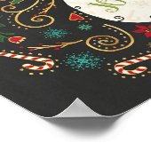 Jolly Otomi Holiday Snowman Poster (Ecke)