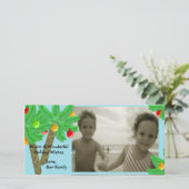 Jolly Palm Trees/ Foto Grußkarte Feiertagskarte (Stehend Vorderseite)