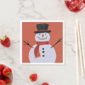Jolly Party Snowman Serviette (Beispiel)