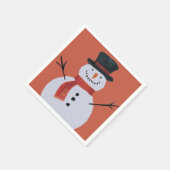 Jolly Party Snowman Serviette (Ecke)