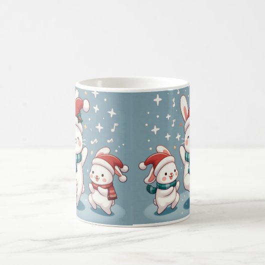 Jolly Rabbit Dance Weihnachtsgeschenk in jedem Sch Kaffeetasse (Mittel)