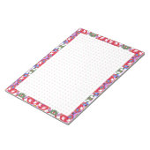 Jolly Red Christmas Fun Dot Grid Organisator Plane Notizblock (angewinkelt)
