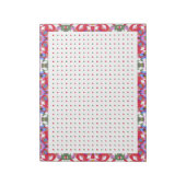 Jolly Red Froerful Christmas Dot Grid BuJo Planner Notizblock (Rotiert)