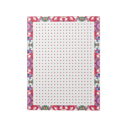 Jolly Red Froerful Christmas Dot Grid BuJo Planner Notizblock (Rotiert)