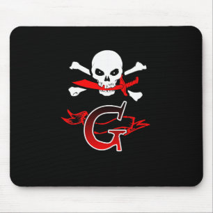 Jolly Roger G Monogramm Initiale Mousepad