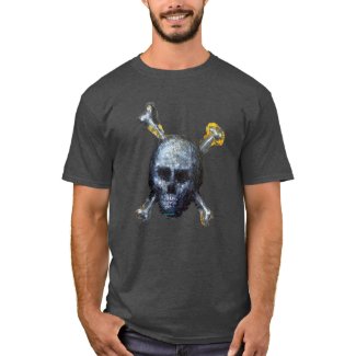 JOLLY ROGER Handmade on T-Shirt