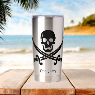 Jolly Roger Pirat individuell Thermobecher