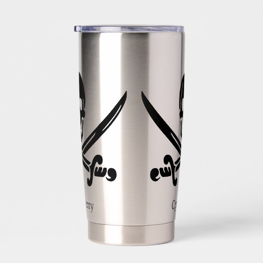 Jolly Roger Pirate Custom Thermobecher (Rechts)