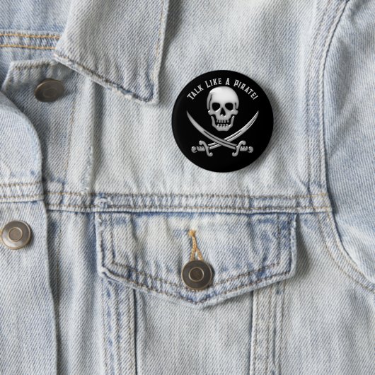 Jolly Roger Pirate Day Button (Beispiel)
