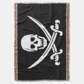 Jolly Roger Pirate Flag Decke (Vorderseite Vertikal)