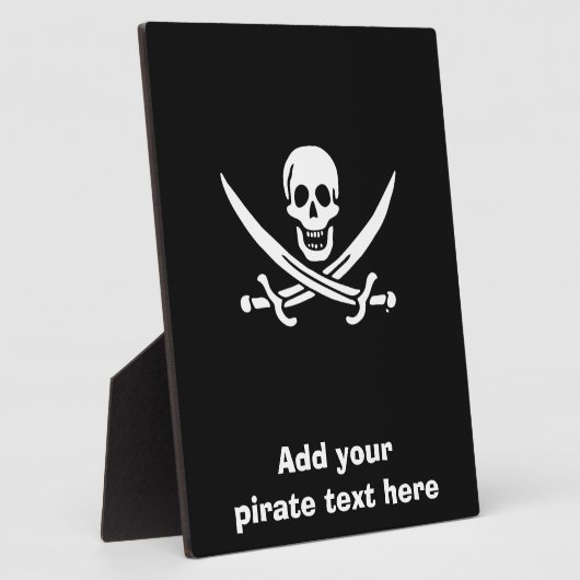 Jolly roger pirate flag fotoplatte (Seite)