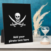 Jolly roger pirate flag fotoplatte (Seite)