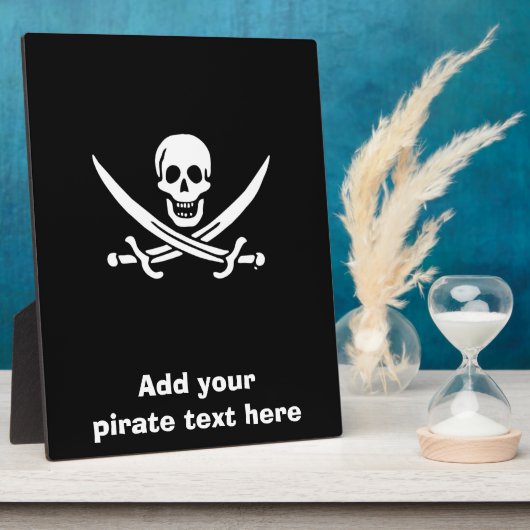Jolly roger pirate flag fotoplatte (Seite)