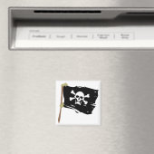 Jolly Roger Pirate Flag Magnet (In Situ (Geschirrspüler))