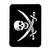 Jolly Roger Pirate Flag Magnet (Vertikal)