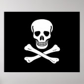 Jolly Roger Pirate Flag Poster (Vorne)