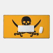 Jolly Roger Pirate Schreibtischunterlage (Tastatur & Maus)
