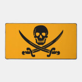 Jolly Roger Pirate Schreibtischunterlage (Vorderseite)