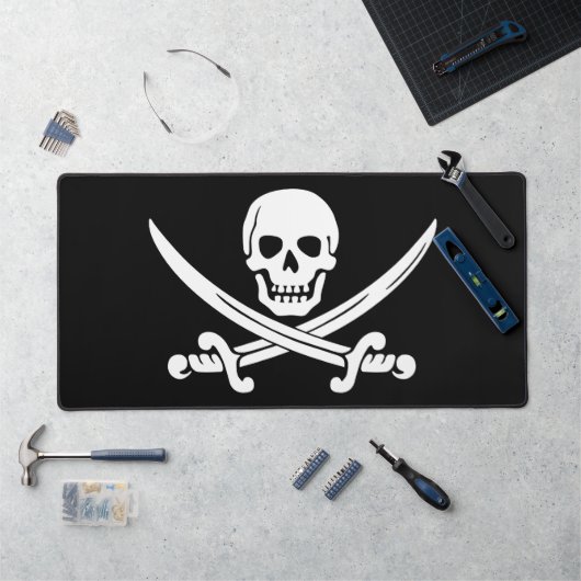 Jolly Roger Pirate Schreibtischunterlage (Arbeitsplatz)