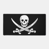 Jolly Roger Pirate Schreibtischunterlage (Vorderseite)