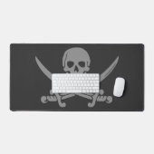 Jolly Roger Pirate Schreibtischunterlage (Tastatur & Maus)