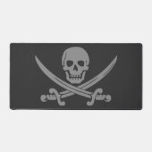 Jolly Roger Pirate Schreibtischunterlage (Vorderseite)