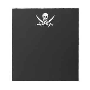 Jolly Roger-Piratenflagge Notizblock