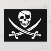 Jolly Roger Postkarte (Vorderseite)