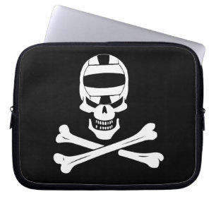 Jolly Roger Wasserball Piratenflagge Laptop Hülle Laptopschutzhülle