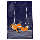Jolly Running Fox Geschenktasche Mittlere Geschenktüte (Rückseite)
