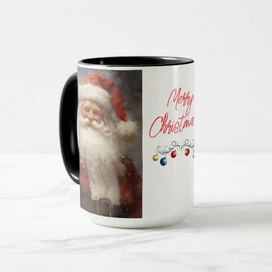 Jolly Saint Nicholas Weihnachtskaffee Tasse (Vorderseite Links)