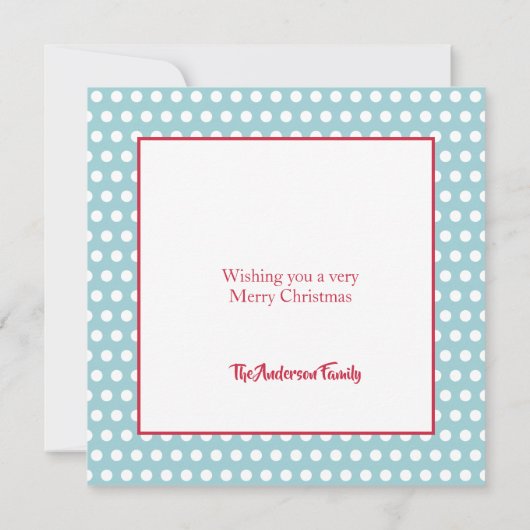 Jolly Saint Nick Weihnachtskarte (Rückseite)