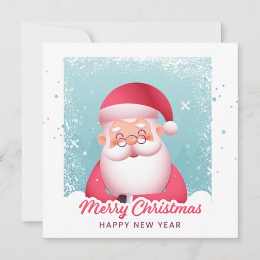 Jolly Saint Nick Weihnachtskarte (Vorderseite)