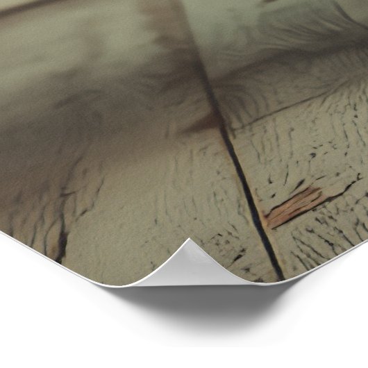 Jolly Santa and Rudolph Cheer Poster (Ecke)